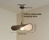 Wabi-Sabi Strohhut-Pendelleuchte – Modernes Retro-Design aus Textil für Esszimmer, Teehaus und Boutique-Dekoration