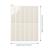 DecoFlex 3D Wandfliesen – Selbstklebende, Wasserfeste Wandaufkleber mit Harzbeschichtung