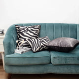 Zebra Luxus-Jacquard-Kissenbezug – Modernes Minimalistisches Afrikanisches Design