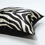 Zebra Luxus-Jacquard-Kissenbezug – Modernes Minimalistisches Afrikanisches Design