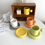 SakuraNest Japanische Keramik-Kaffeetasse mit Untertasse