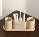 EcoStone Luxe Badezimmer-Accessoire – Naturstein & Sandstein