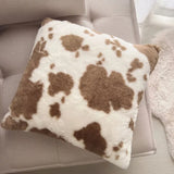 Luxuriöser NordicCow Plüschkissenbezug – Skandinavischer Stil