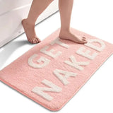 BathJoy "Get Naked“ Badematte – Weiches, Flauschiges & Saugfähiges Microfiber-