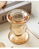 AuroraLuxe Europäischer Glas-Kerzenhalter