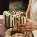 BlossomLine Handbemalte Keramik-Kaffeetasse