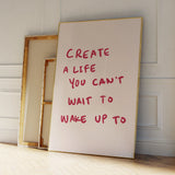 WakeUpInspired Motivations- & Zitat-Canvas