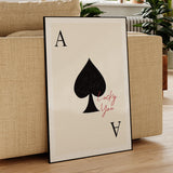 RoyalFlush Poker Canvas – Exklusive Poker-Wanddekoration für ein modernes Wohninterieur