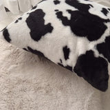 Luxuriöser NordicCow Plüschkissenbezug – Skandinavischer Stil