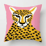 ArtZoo Abstrakte Tier-Kissenhülle – Plüsch-Dekoration