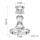 AuroraHeritage Retro-Glas-Kerzenhalter