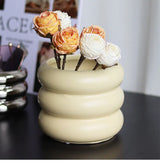 Nordischer Stil Runde Keramik-Aufbewahrungstopf