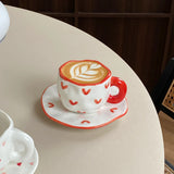 Amoréa Künstlerisches Kaffee-Set (Tasse & Untertasse)