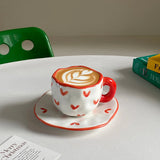 Amoréa Künstlerisches Kaffee-Set (Tasse & Untertasse)