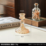 AuroraLuxe Europäischer Glas-Kerzenhalter