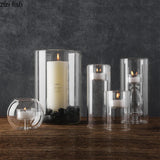 Kreativer hitzebeständiger Glas-Kerzenhalter – Stilvolle moderne Tischdekoration für Feiern und Wohnräume