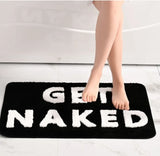FunBath “Get Naked” Schwarz-Weiß Badezimmer Läufer