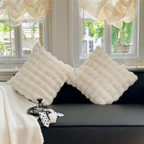 FluffyHugs Retro Plüsch-Kissenbezug – Dekorativer Weicher Kissenbezug