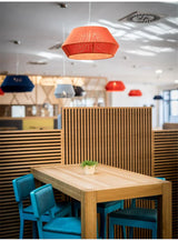 ZenGlow Naturé – Handgewebte Retro Bonbon Hängeleuchte aus Hanfseil und Rattan | Japanisches Design