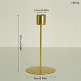 Auréline Goldener Metall-Kerzenhalter