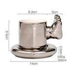 NordéaLux Skandinavische Keramik-Kaffeetasse