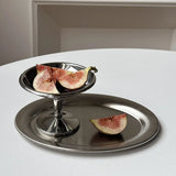 SteelElegance Edelstahl Dessertkelch auf Fuß