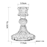 AuroraHeritage Retro-Glas-Kerzenhalter