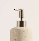 Luxuriöser Kalkstein-Zahnbürstenhalter- und Seifenspender-Set