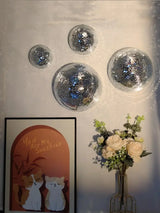 MirrorSphere Wand-Discokugel – Spiegelnde Metallic Wanddekoration für Zuhause & Events