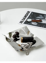 NordiLux Irreguläre Edelstahl-Schmuck- & Obstschale