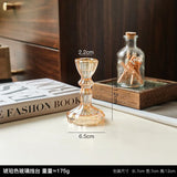 AuroraLuxe Europäischer Glas-Kerzenhalter