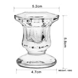 AuroraHeritage Retro-Glas-Kerzenhalter