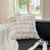 FluffyHugs Retro Plüsch-Kissenbezug – Dekorativer Weicher Kissenbezug