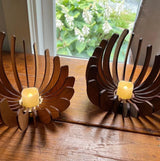 LotaVéa Lotus-Teelichthalter aus Holz