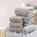 Premium Antibakterielles Bambus-Kohle-Badetuch-Set