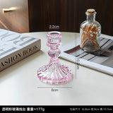 AuroraLuxe Europäischer Glas-Kerzenhalter