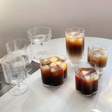 CrystalSip Vintage Geriffelte Gläser