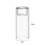 Kreativer hitzebeständiger Glas-Kerzenhalter – Stilvolle moderne Tischdekoration für Feiern und Wohnräume