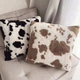Luxuriöser NordicCow Plüschkissenbezug – Skandinavischer Stil