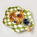 RetroCheck Schachbrett-Keramikschale