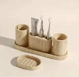 EcoStone Luxe Badezimmer-Accessoire – Naturstein & Sandstein