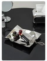 NordiLux Irreguläre Edelstahl-Schmuck- & Obstschale