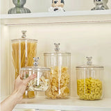 Klarivo Transparente Aufbewahrungsgläser mit Deckel