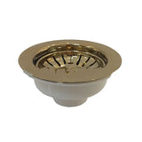 RetroDrain Luxe Küchenabflussstopfen – 3,5" Messing Antik & Poliert