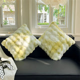 FluffyHugs Retro Plüsch-Kissenbezug – Dekorativer Weicher Kissenbezug