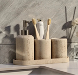 EcoStone Luxe Badezimmer-Accessoire – Naturstein & Sandstein