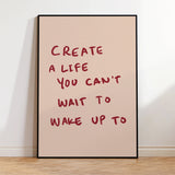 WakeUpInspired Motivations- & Zitat-Canvas
