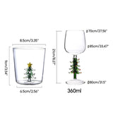 WinterGlim 3D Festglas mit Weihnachtsbaum