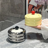 NordicClean Keramischer Aschenbecher mit Deckel