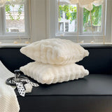 FluffyHugs Retro Plüsch-Kissenbezug – Dekorativer Weicher Kissenbezug